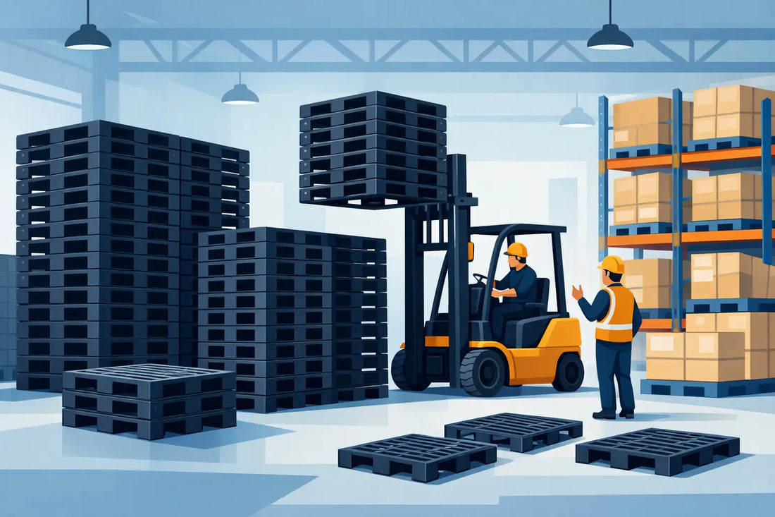 How to Stack Plastic Pallets in Warehouses