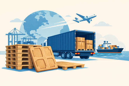 Compressed Wood Pallets for Export Freight