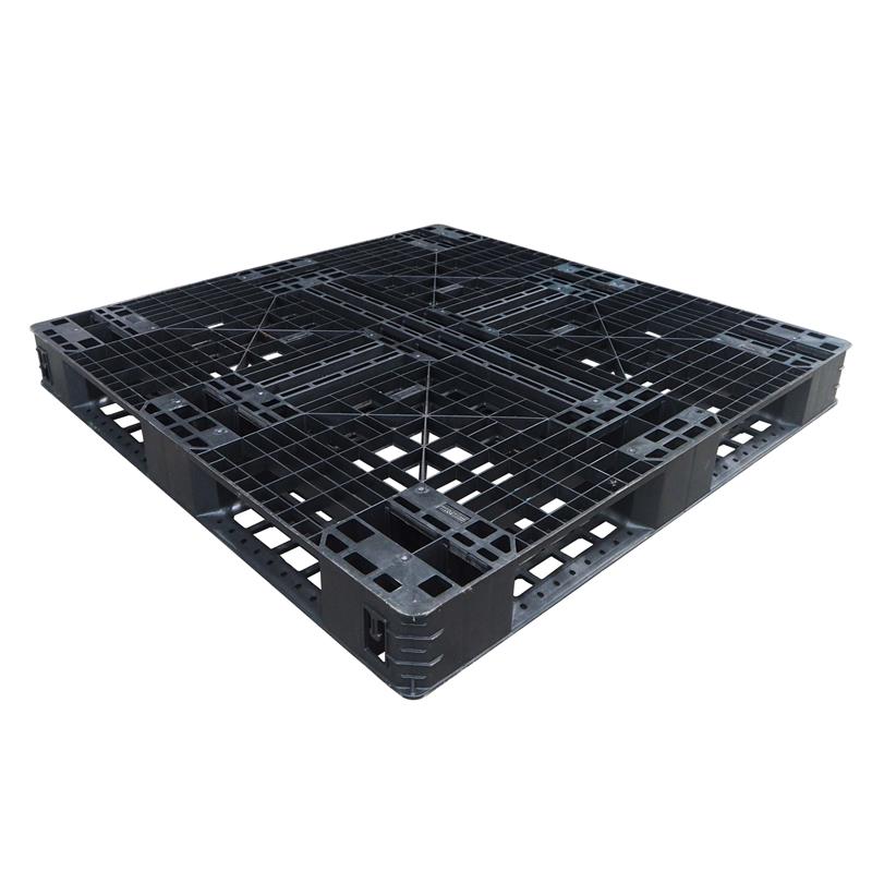 1100x1100x120mm lightweight plastic export pallet - front view