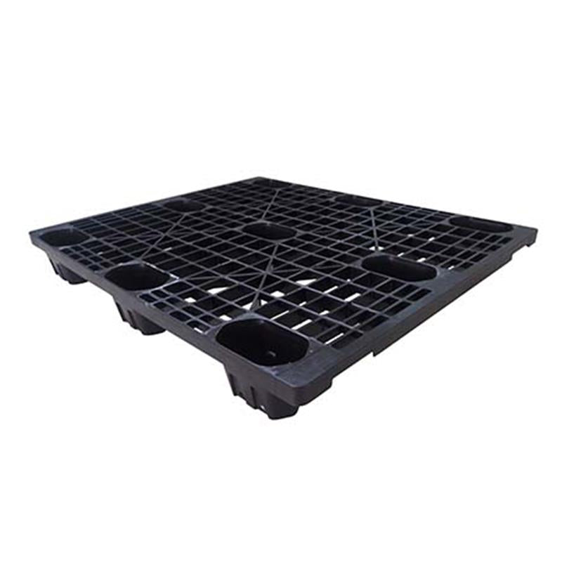 1200x1000x130mm lightweight plastic export pallet - front view